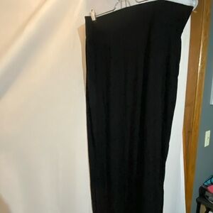 Ana Black Maxi Skirt with Slits